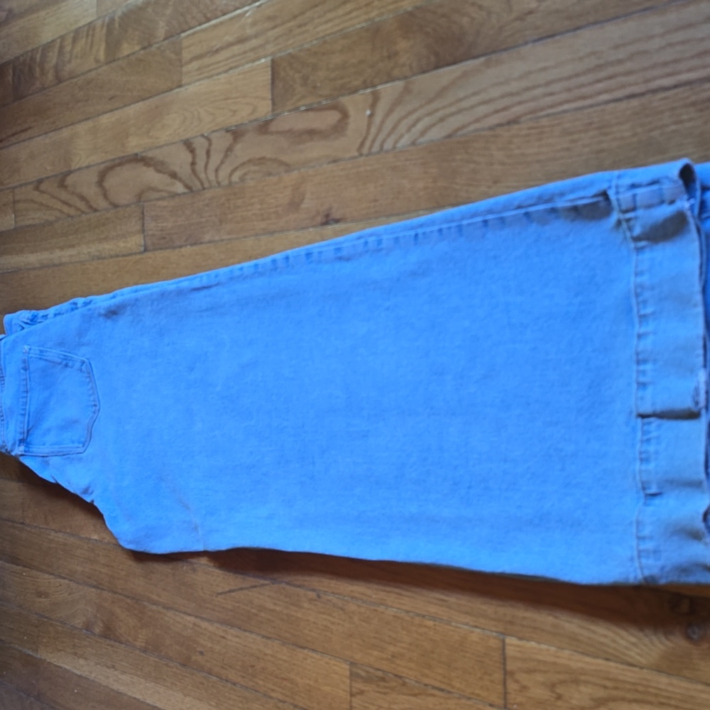 a.n.a Women's  High Rise Wide Leg Size 4 Light Blue Jeans - Picture 2 of 10